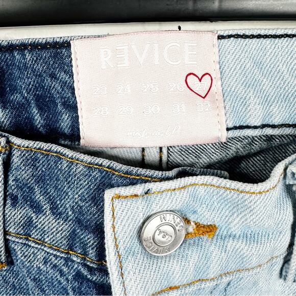 Revice Denim Dream Fit/ Blue Division Two Toned Distressed Jeans Size 27 - Picture 7 of 11